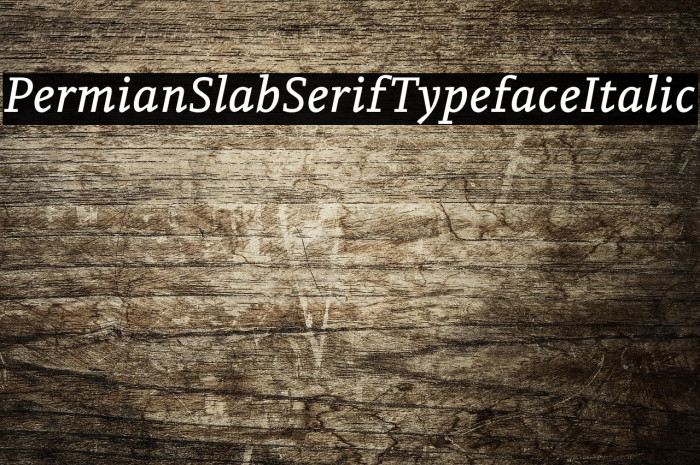 PermianSlabSerifTypeface-Italic Example 2