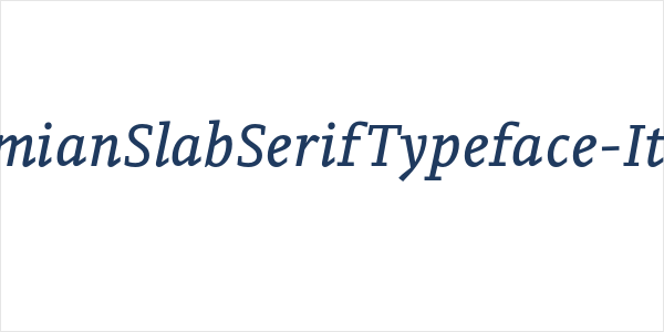 PermianSlabSerifTypeface-Italic Logo