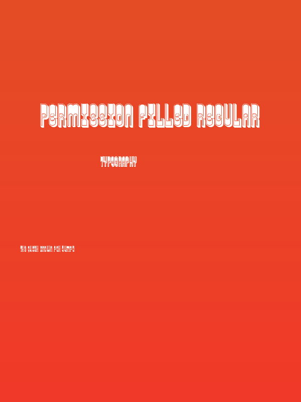 Permission Filled Regular Poster
