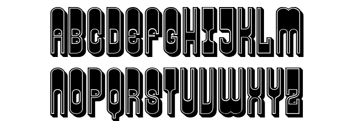 Permission Filled Regular Font LOWERCASE