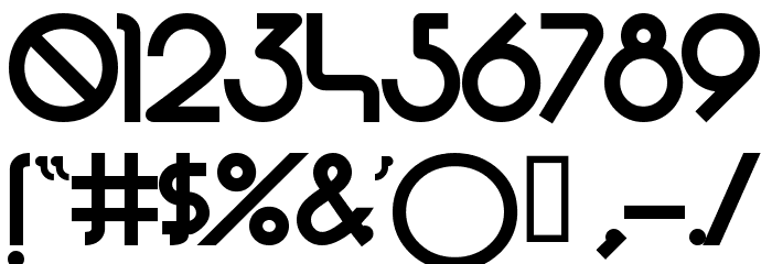 Perolet Bold Font OTHER CHARS