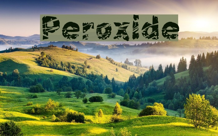 Peroxide Font examples