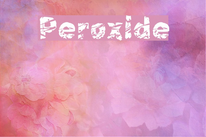 Peroxide Font examples
