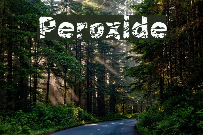 Peroxide Font examples