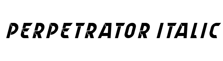 Perpetrator Italic  Frei Schriftart Herunterladen
