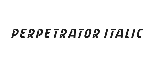 Perpetrator Italic Logo