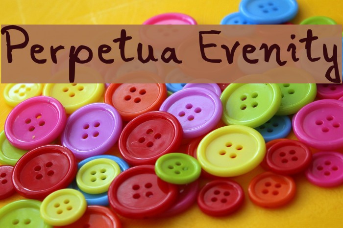 Perpetua Evenity Font examples