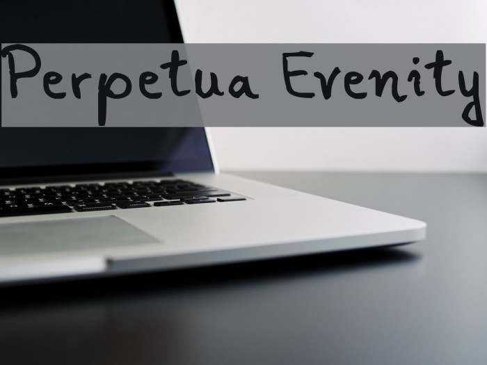 Perpetua Evenity Font examples