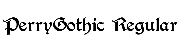 PerryGothic Regular Polices