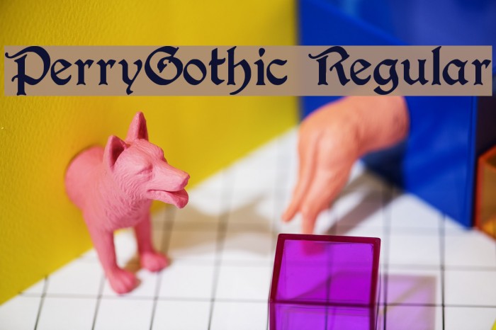 PerryGothic Regular Fuentes examples
