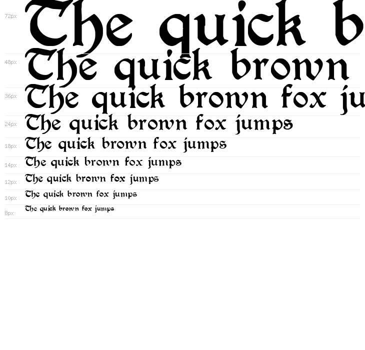 PerryGothic Regular Waterfall