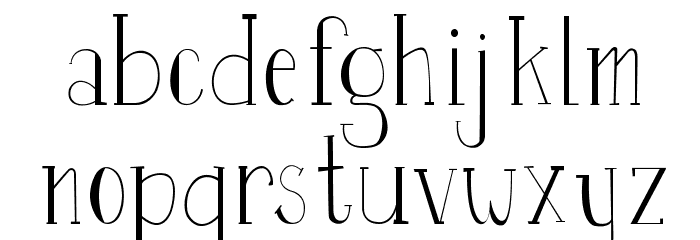 Perset-Display Font LOWERCASE