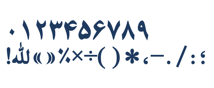 PersianNaskhSSK Bold Other Characters