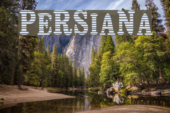 Persiana Font examples