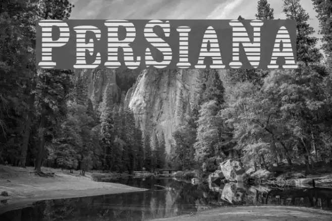 Persiana Font examples