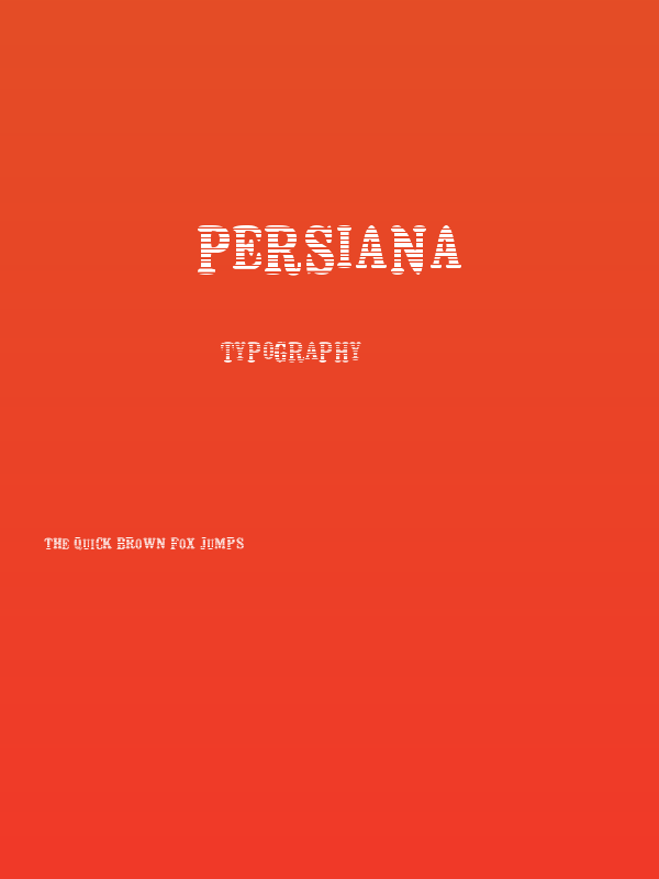 Persiana Poster