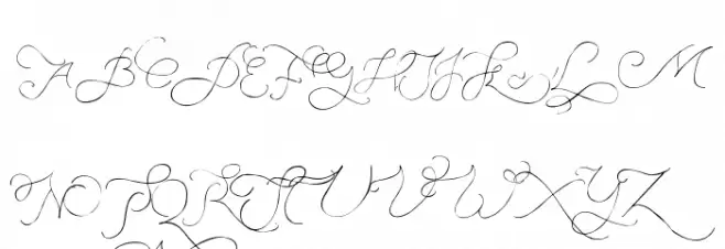 Persifal Pen Font UPPERCASE