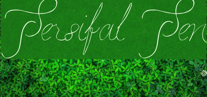Persifal Pen Font examples