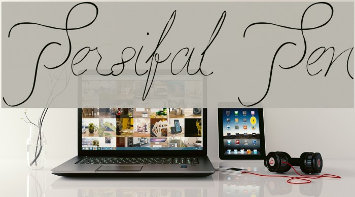 Persifal Pen Font examples