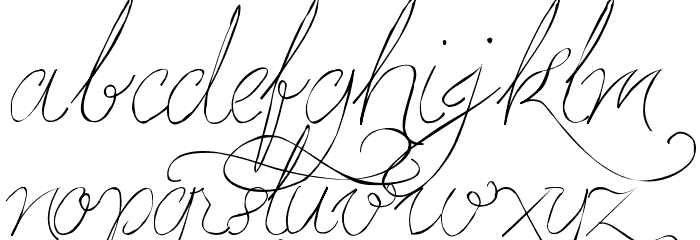 Persifal Pen Font LOWERCASE