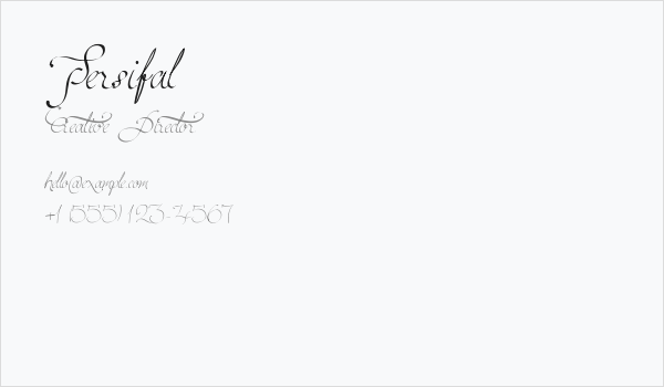 Persifal Business Card