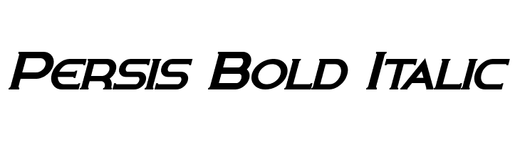 Persis Bold Italic Font