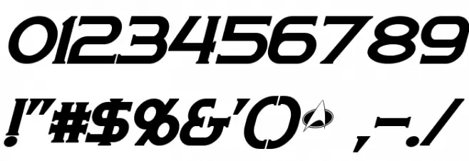 Persis Bold Italic Font OTHER CHARS