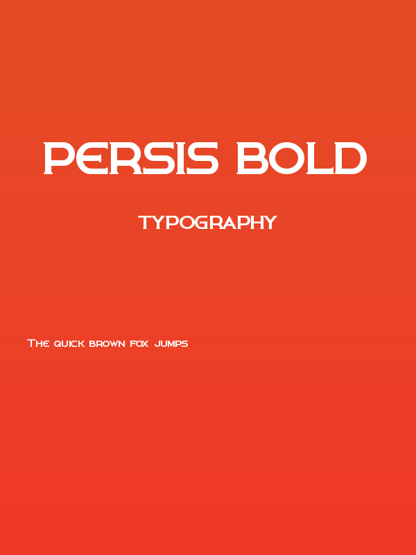 Persis Bold Poster