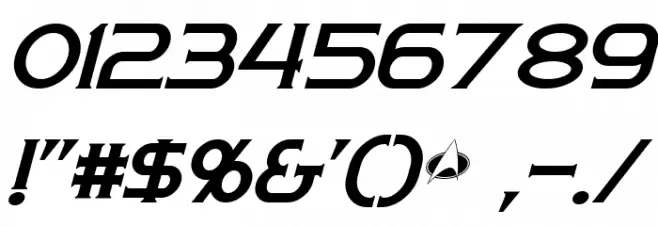 Persis Italic Font OTHER CHARS