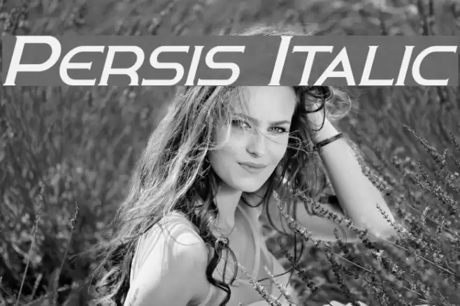 Persis Italic Font examples