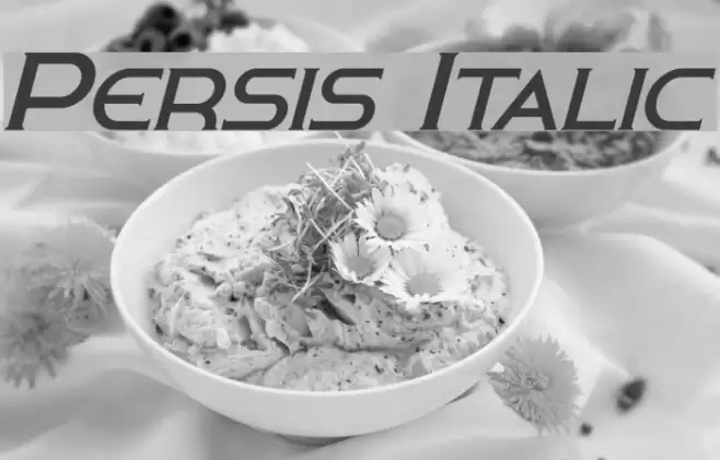 Persis Italic Font examples