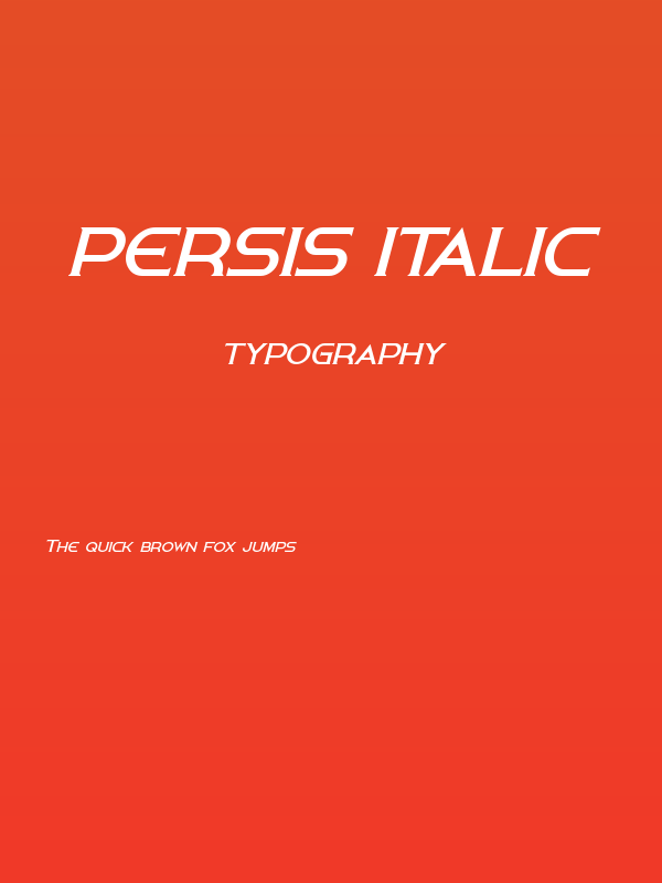 Persis Italic Poster