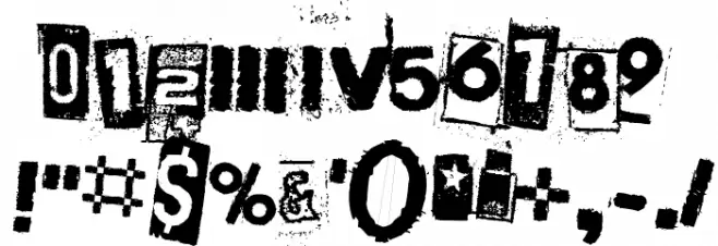 Persona Non Grata Font OTHER CHARS