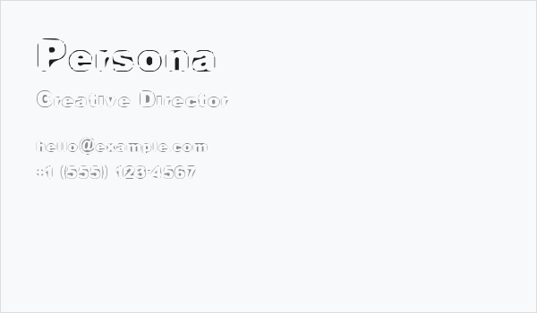 Persona Business Card