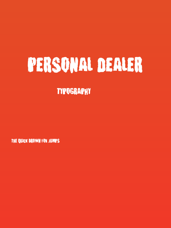 Personal Dealer Poster