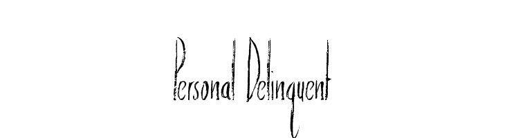 Personal Delinquent  Free Fonts Download