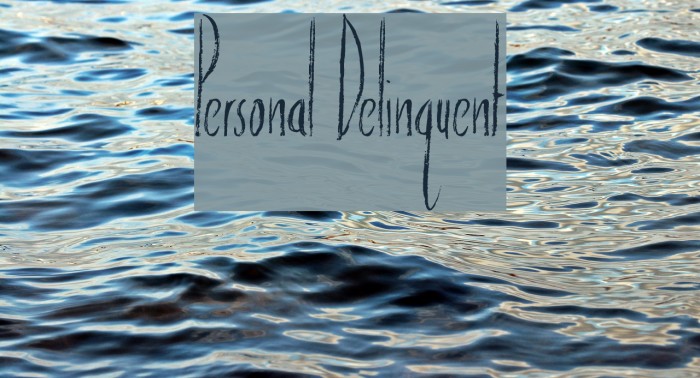 Personal Delinquent Font examples