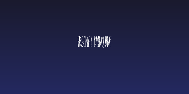 Personal Delinquent Social Header