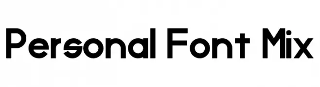Personal Font Mix  नि: शुल्क फ़ॉन्ट्स डाउनलोड