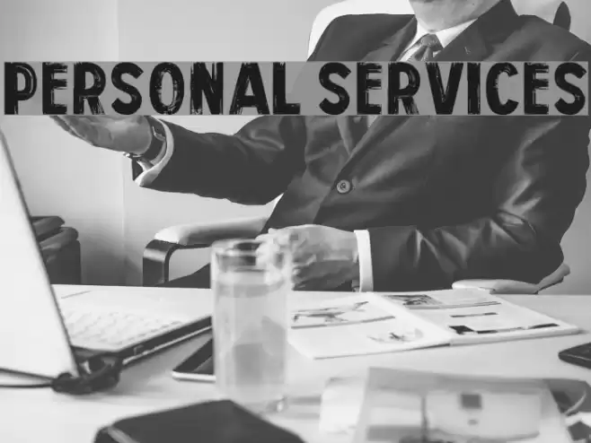 Personal Services Font examples