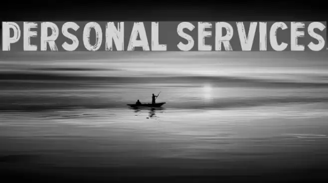 Personal Services Font examples
