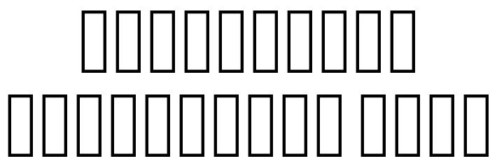 Personality Font OTHER CHARS