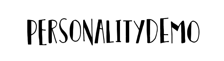 PersonalityDEMO  नि: शुल्क फ़ॉन्ट्स डाउनलोड