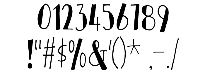 PersonalityDEMO Font OTHER CHARS