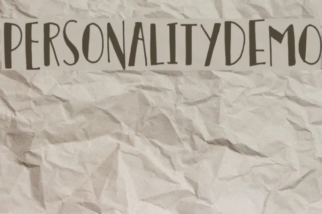 PersonalityDEMO Example 1