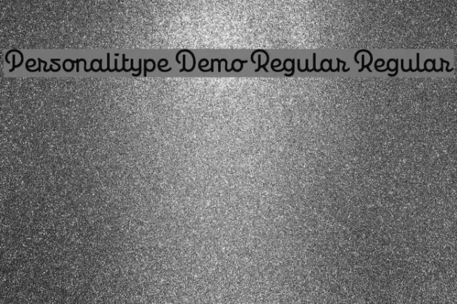 Personalitype Demo Regular Regular Font examples