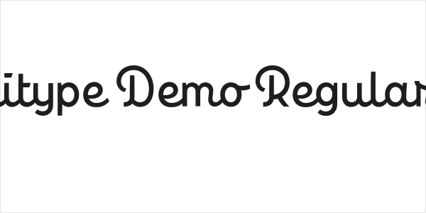 Personalitype Demo Regular Regular Logo