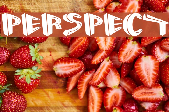 Perspect Font examples