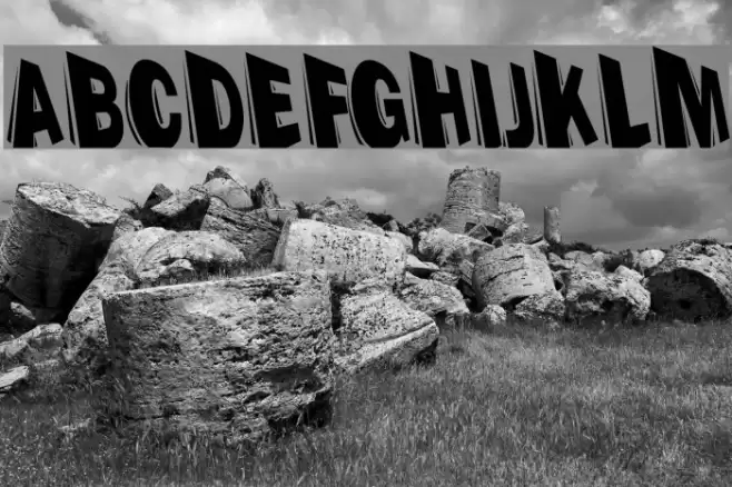 Perspection-HeavyA Schriftart examples