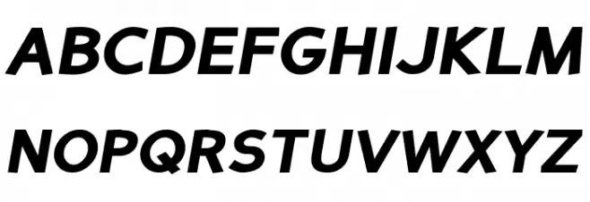 Perspective Sans Black Italic Schriftart Groß